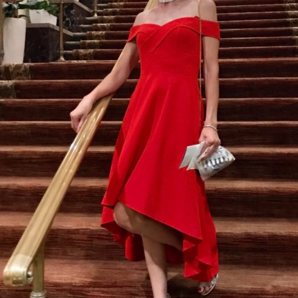 Red High Low Dress